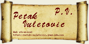 Petak Vuletović vizit kartica